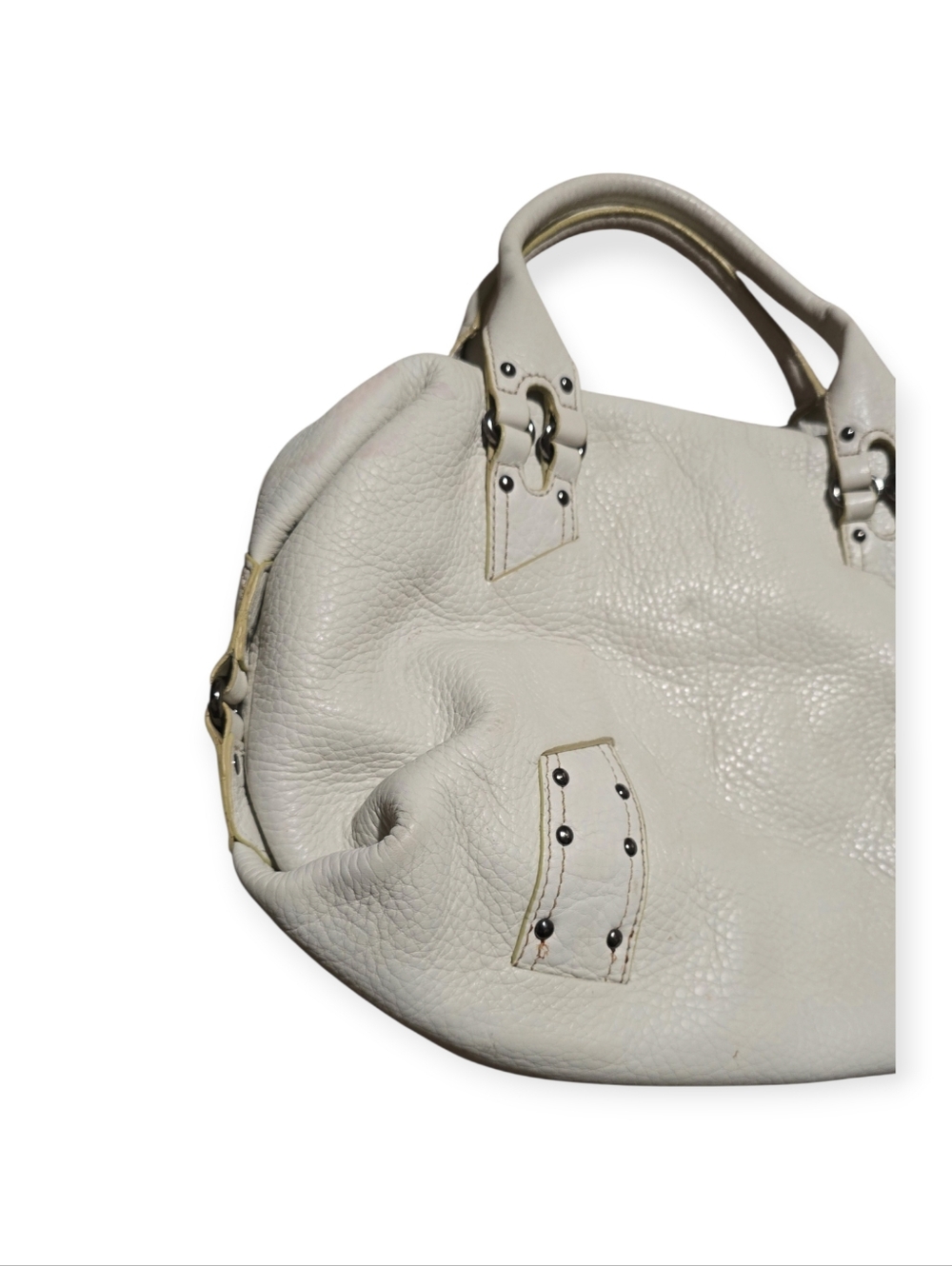 Cole Haan Pebbled Leather Satchel, Village Collection - Picture 6 of 9